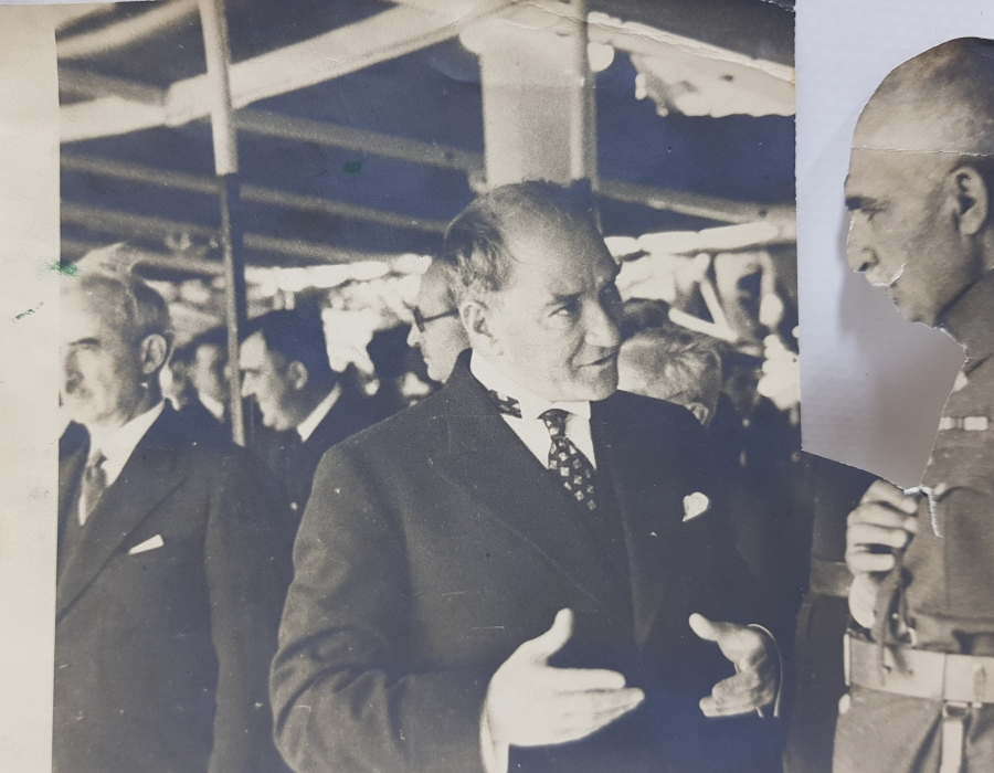 thumbATATÜRK VE İRAN ŞAHI RIZA PEHLEVİ ORJİNAL FOTOĞRAF